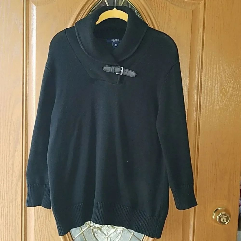 Chaps black heavy sweater Sz. XL